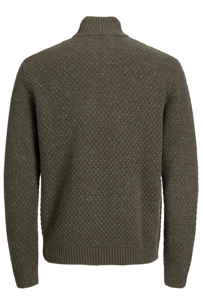 Jack & Jones groene heren trui | Achteraanzicht