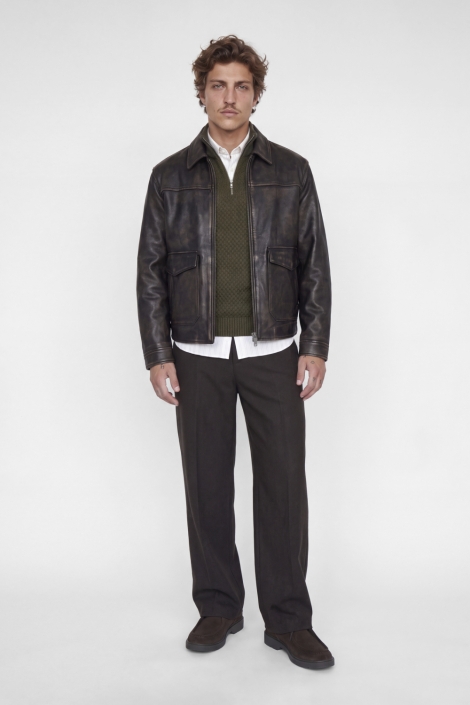 Jack & Jones groene heren trui | Model