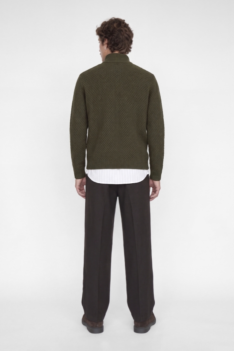 Jack & Jones groene heren trui | Model