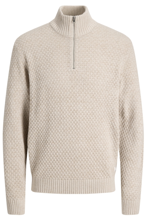 Jack & Jones beige heren trui | Vooraanzicht