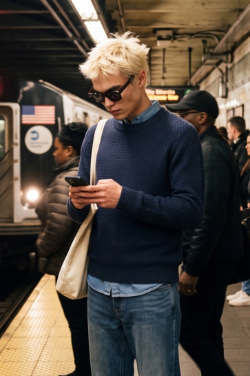 Jack & Jones jjblake knit crew neck sn Blauw