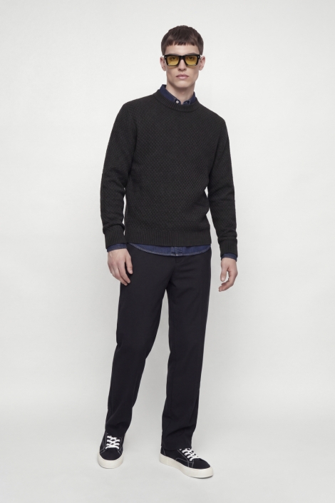 Jack & Jones grijze heren trui | Model