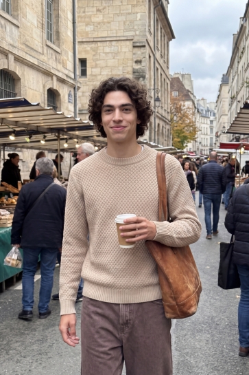 Jack & Jones Trui JJBLAKE KNIT CREW NECK SN 12299084 Moonbeam