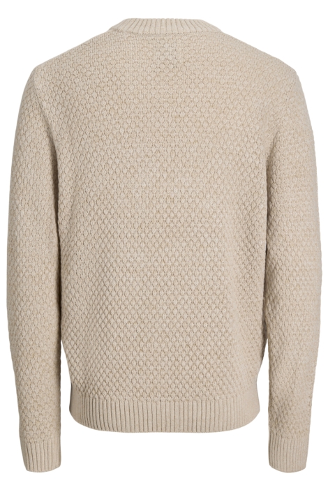 Jack & Jones beige heren trui | Achteraanzicht