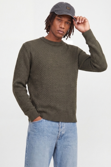 Jack & Jones jjblake knit crew neck sn Groen