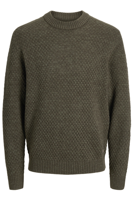 Jack & Jones groene heren trui | Vooraanzicht