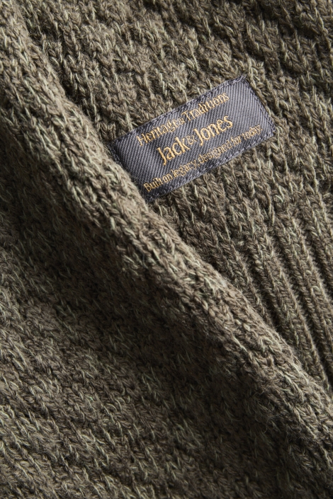 Jack & Jones groene heren trui | Close up