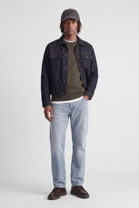 Jack & Jones groene heren trui | Model