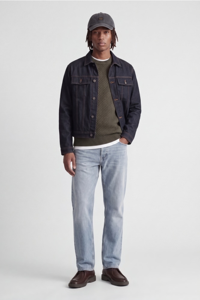 Jack & Jones groene heren trui | Model