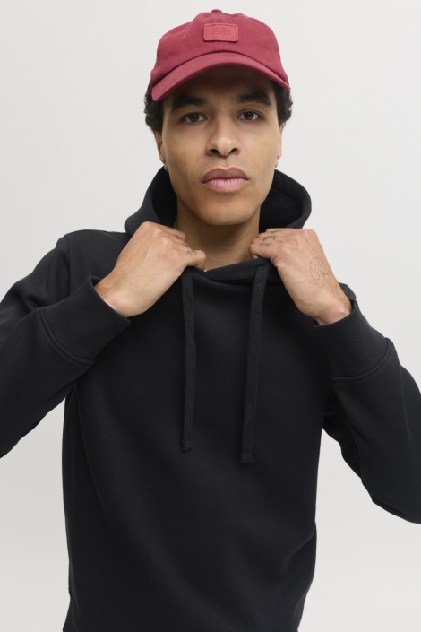 Jack & Jones zwarte heren sweater | Model vooraanzicht
