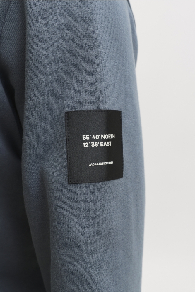 Jack & Jones grijze heren sweater | Close up