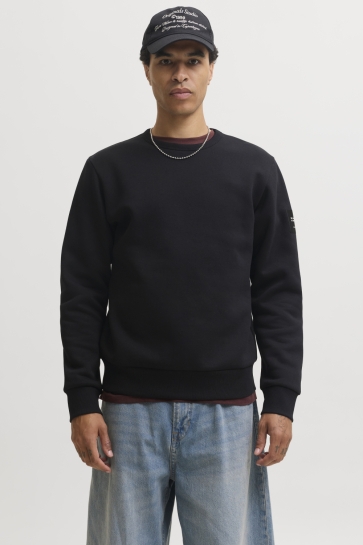 Jack & Jones jjcleveland sweat crew neck ln Zwart