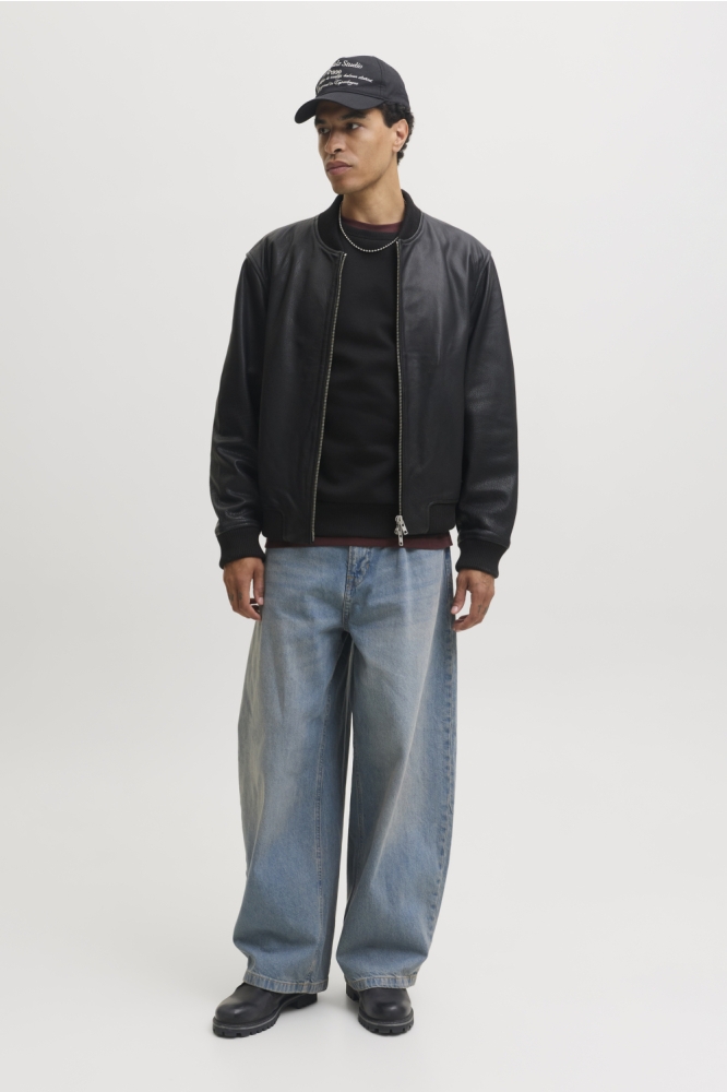 Jack & Jones zwarte heren sweater | Model