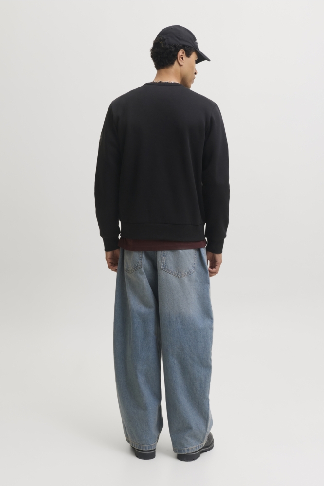 Jack & Jones zwarte heren sweater | Model