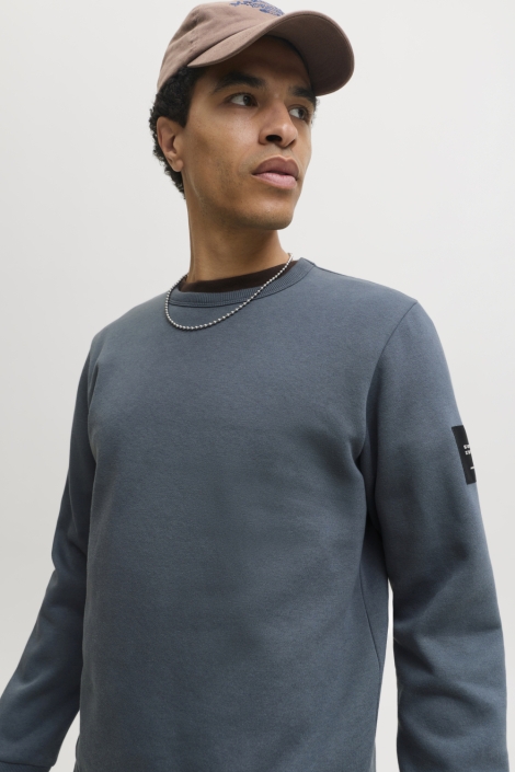 Jack & Jones blauwe heren sweater | Close up