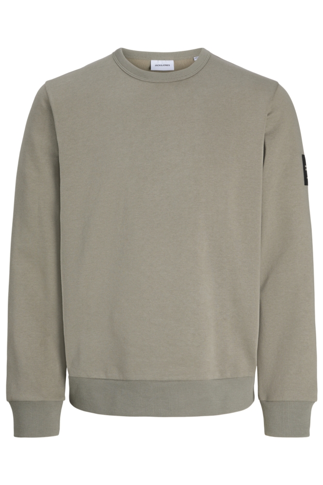 Jack & Jones groene heren sweater | Vooraanzicht