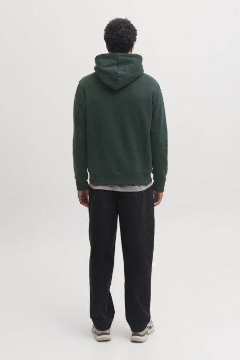Jack & Jones groene heren sweater | Model achteraanzicht