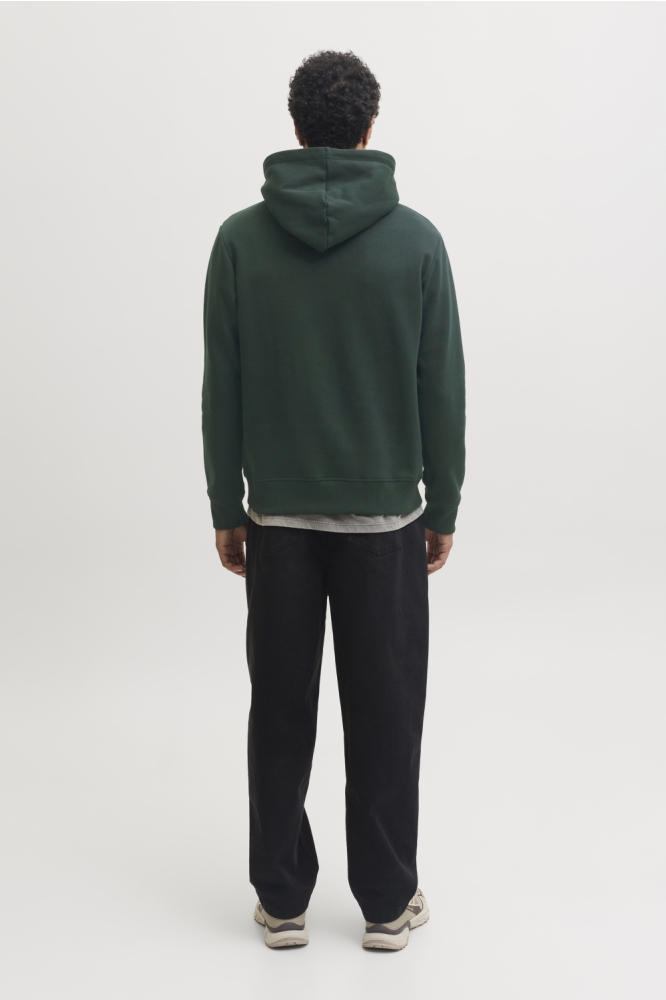 Jack & Jones groene heren sweater | Model achteraanzicht