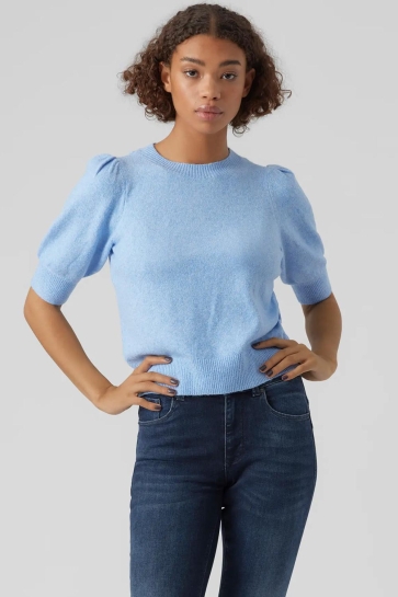 Vero Moda vmdoffy 2/4 o-neck pullover ga noos Blauw