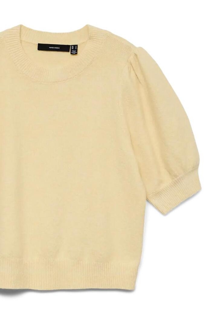 Vero Moda gele dames trui | Close up