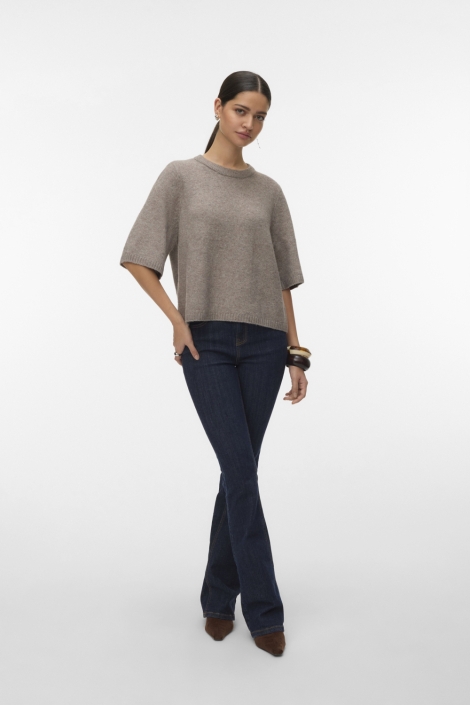 Vero Moda taupe dames trui | Model