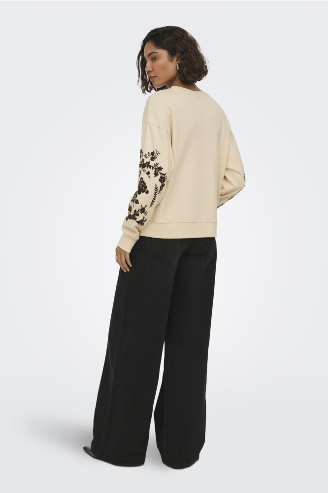 Jacqueline de Yong ecru dames sweater | Model