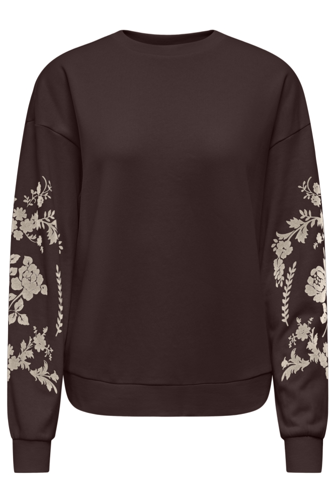 Jacqueline de Yong bruine dames sweater | Vooraanzicht