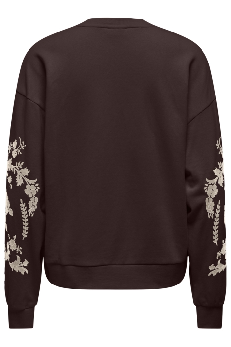 Jacqueline de Yong bruine dames sweater | Achteraanzicht