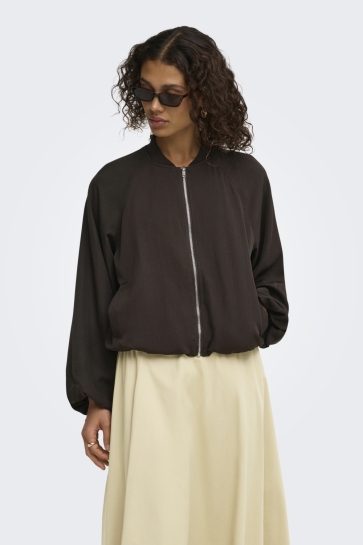 Jacqueline de Yong Jas JDYJEROME L/S BALLOON BOMBER WVN 15380639 Coffee Bean