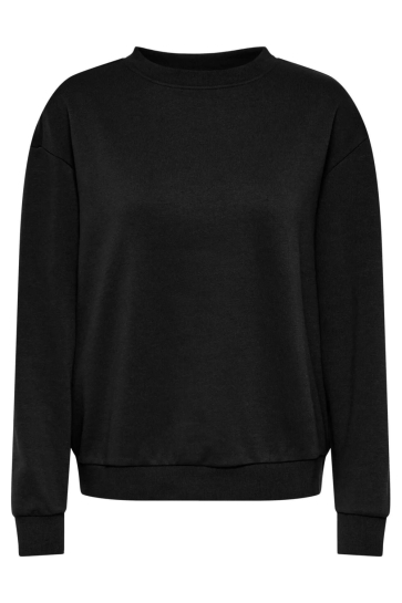 Jacqueline de Yong Trui JDYNANNA LIFE L/S TEXT SWEAT JRS DI 15364514 BLACK/LIFE IS PRETTY