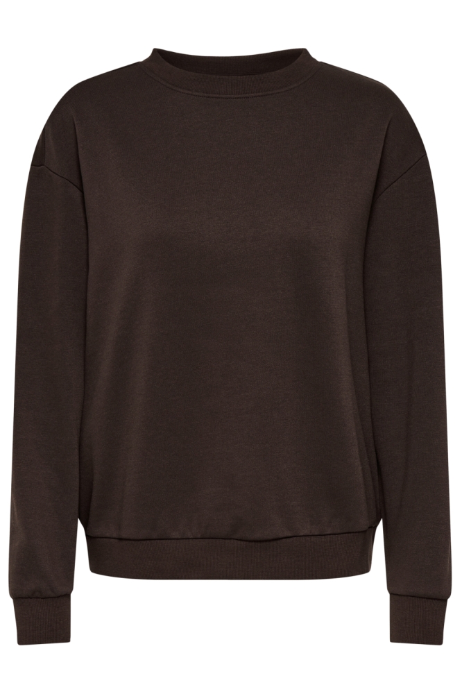 Jacqueline de Yong bruine dames sweater | Vooraanzicht