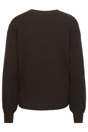 Jacqueline de Yong Trui JDYLUMI LIFE L/S V-NECK PULLOVER KN 15372131 COFFEE BEAN/MELANGE