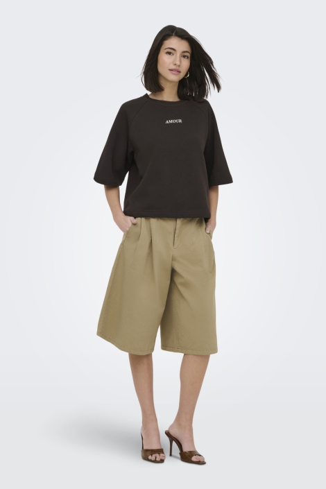 Jacqueline de Yong bruine dames sweater | Model