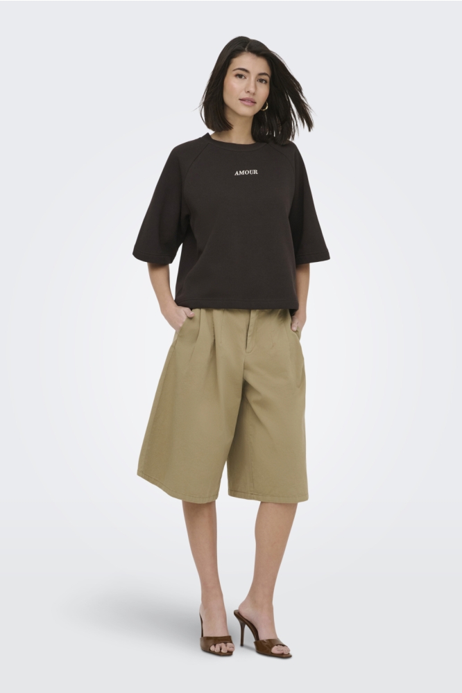 Jacqueline de Yong bruine dames sweater | Model