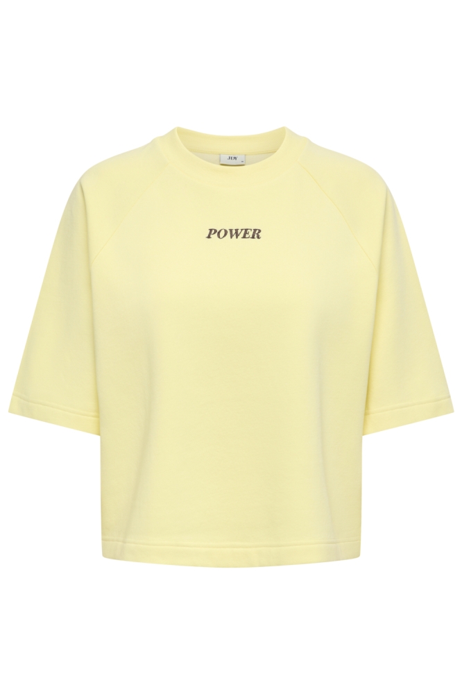 Jacqueline de Yong gele dames sweater | Vooraanzicht