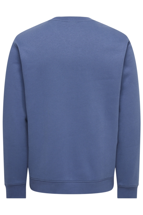 Only & Sons blauwe heren sweater | Achteraanzicht