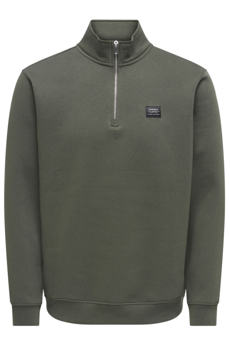 Only & Sons groene heren trui | Vooraanzicht