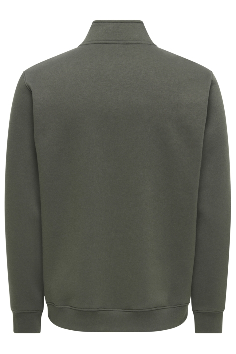 Only & Sons groene heren trui | Achteraanzicht