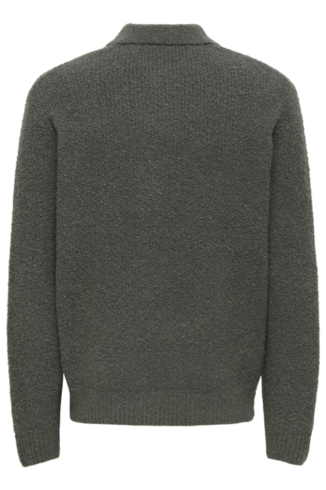 Only & Sons groene heren trui | Achteraanzicht