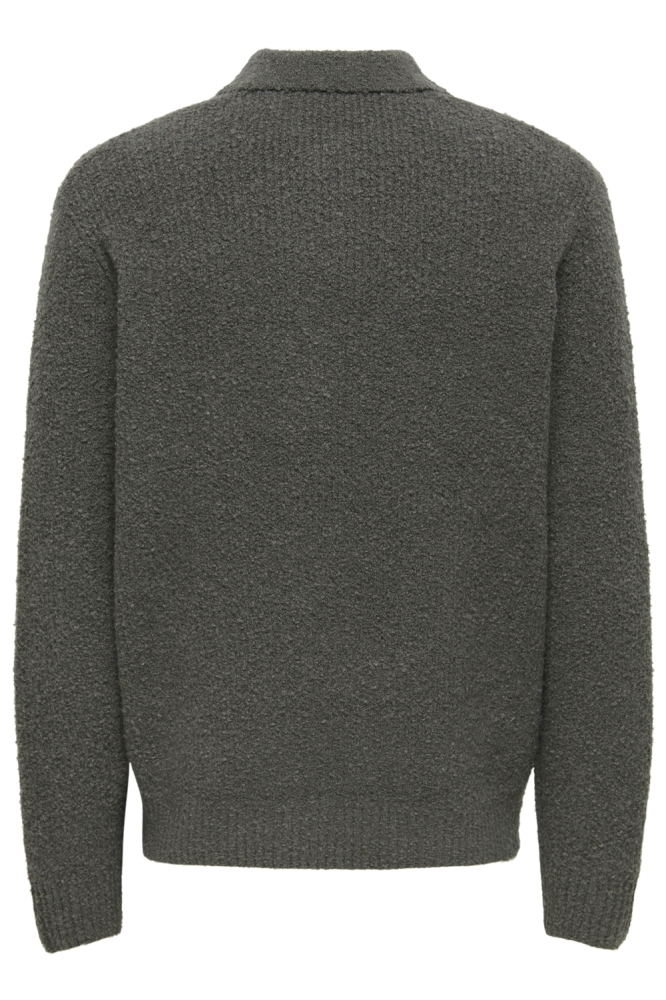 Only & Sons groene heren trui | Achteraanzicht