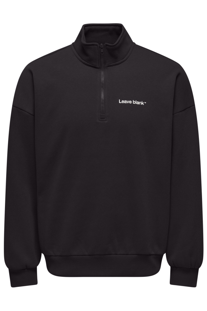 Only & Sons zwarte heren sweater | Vooraanzicht