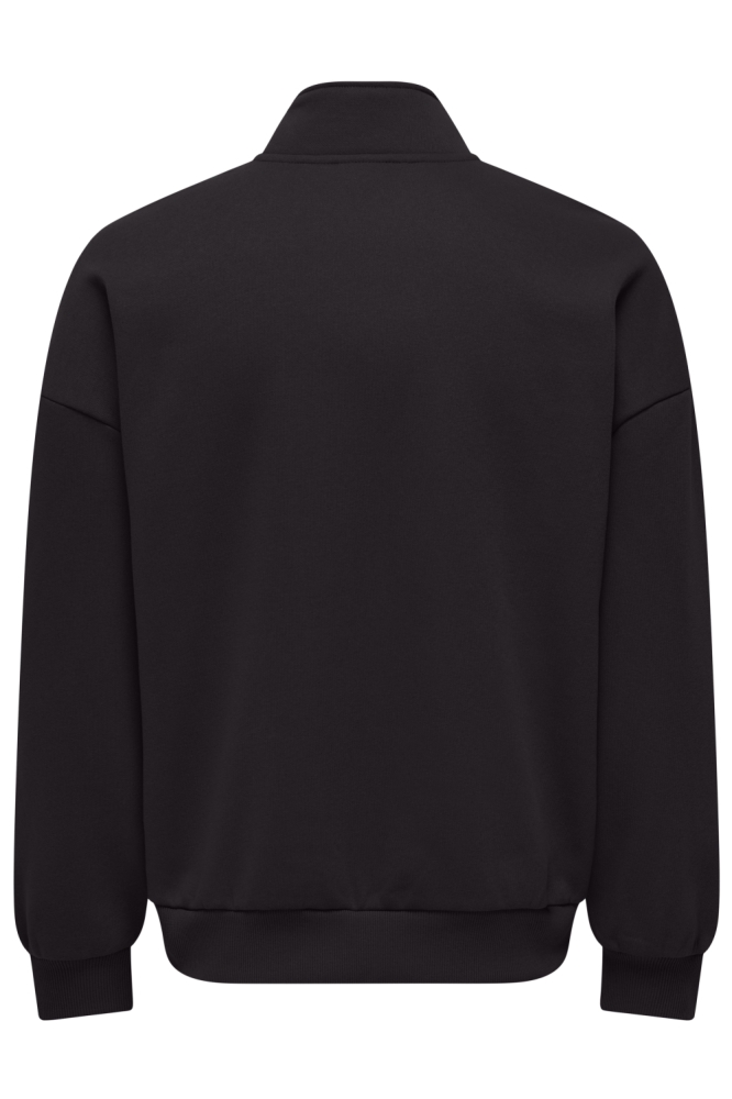Only & Sons zwarte heren sweater | Achteraanzicht