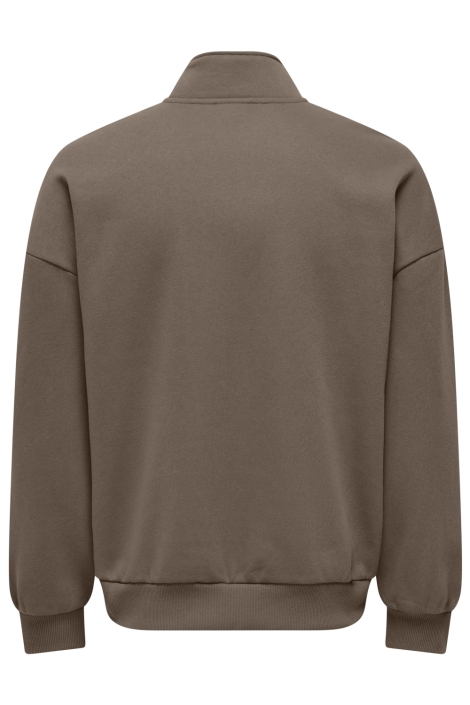 Only & Sons camel heren sweater | Achteraanzicht