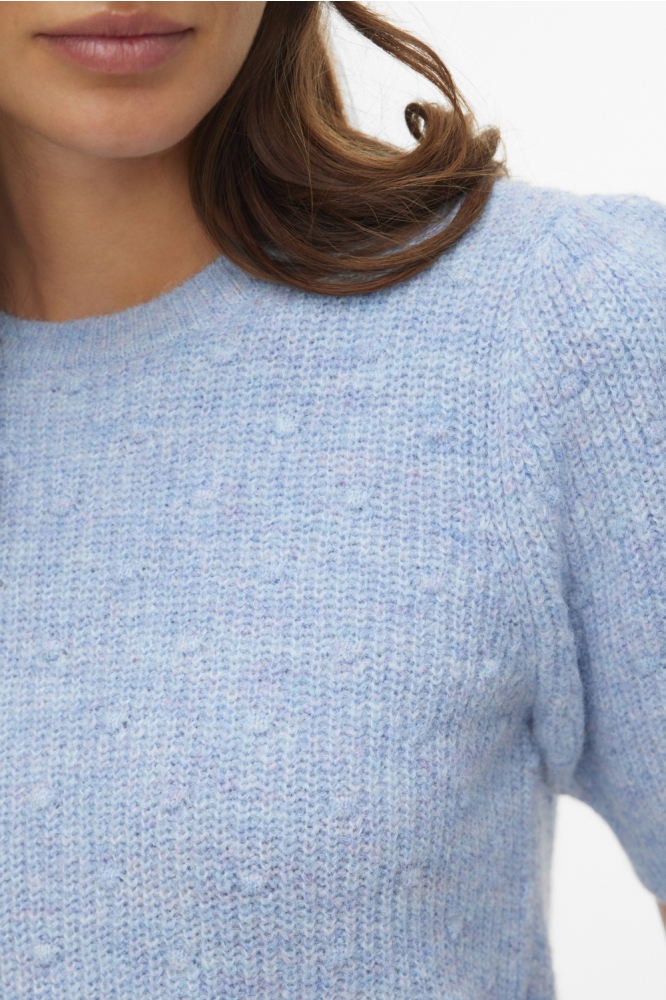 Vero Moda blauwe dames trui | Close up