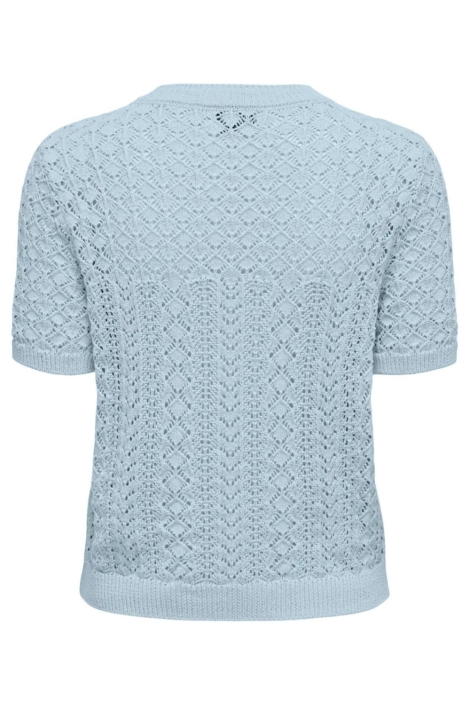 Only blauwe dames t-shirt | Achteraanzicht