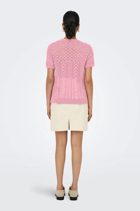 Only roze dames t-shirt | Model