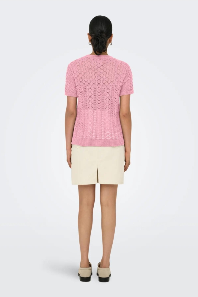 Only roze dames t-shirt | Model