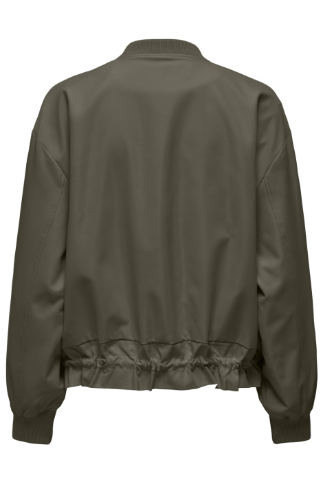 Only groene dames jas | Achteraanzicht