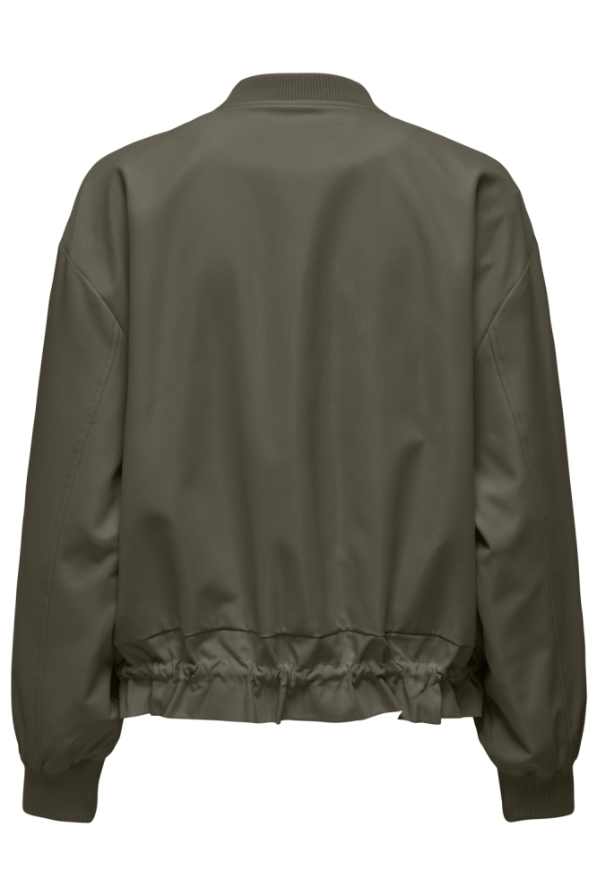 Only groene dames jas | Achteraanzicht