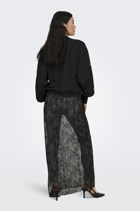 Only zwarte dames sweater | Model